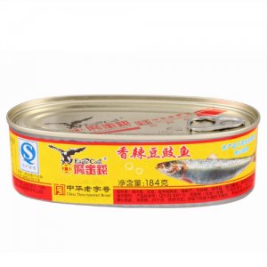 鷹金錢香辣豆鼓魚罐頭184g