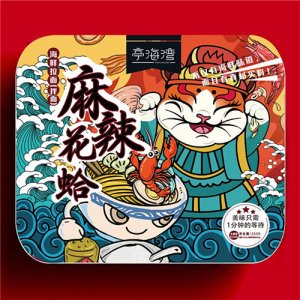 亭海灣麻辣花蛤拌面盒裝
