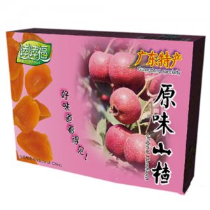 陸陸福原味山楂包裝盒背面110g