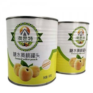 澳思特水果黃桃罐頭
