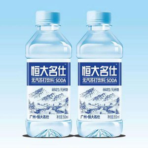 恒大名仕無汽蘇打水飲料350ml
