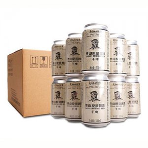 泰山干啤啤酒330ml