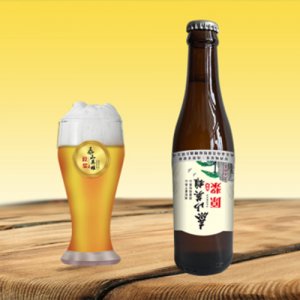 泰山英雄原漿啤酒330ml棕瓶