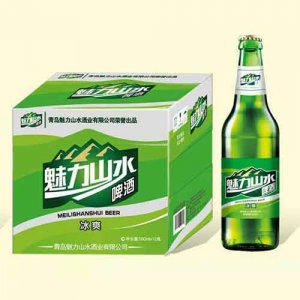 魅力山水啤酒新版冰爽500mlx12