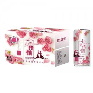 愛京玫瑰養生啤酒330mlX24罐粉色