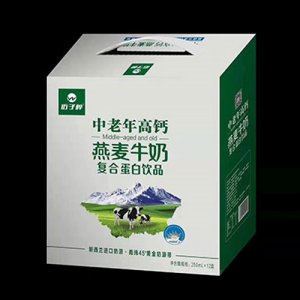 伍子醉中老年高鈣燕麥牛奶250mlx12盒