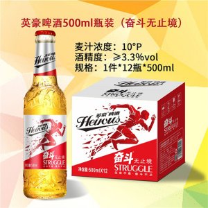 英豪啤酒奮斗無止境500mlx12瓶