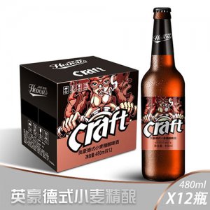 英豪德式小麥精釀啤酒480mlx12瓶