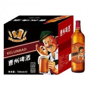 曹州啤酒原漿720mlx12瓶
