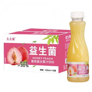 么么象益生菌蜜桃復合果汁飲料