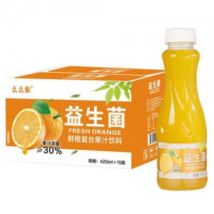 么么象益生菌鮮橙復合果汁飲料