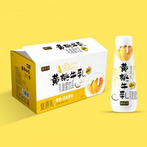 鮮點子黃桃牛乳乳酸菌飲品350mlx15瓶