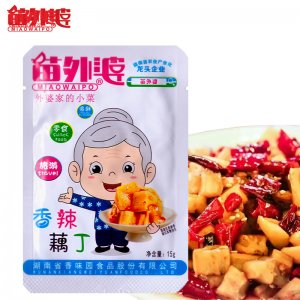 苗外婆休閑美味零食 湖南爽口香辣藕丁 15g獨立小袋