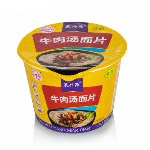華祥牛肉湯面片6/12桶裝