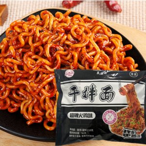 華祥超辣火雞味袋裝干拌面