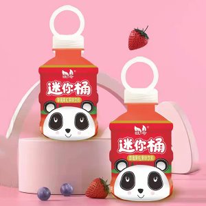 旺奇迷你桶草莓果粒果味飲料