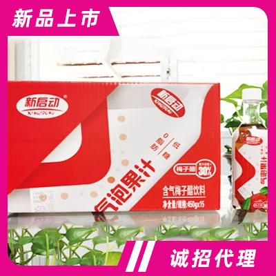 新啟動氣泡果汁含氣梅子醋飲料450g×15箱裝