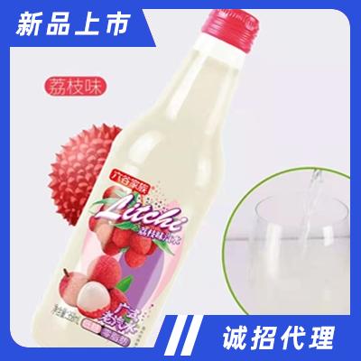 六谷家族荔枝味汽水廣式老汽水358ml碳酸飲料網紅汽水果味