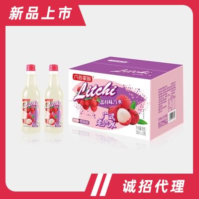 六谷家族荔枝味汽水廣式老汽水358mlX20瓶碳酸飲料網紅汽水果味整箱