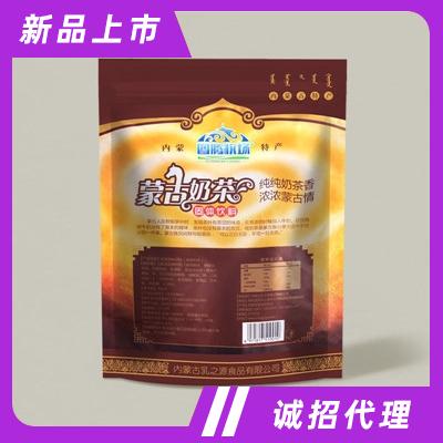 圖騰牧場蒙古奶茶奶粉普洱奶茶奶茶粉袋裝早餐咸味甜味炒米奶茶沖飲品固體飲料