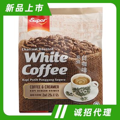 超級牌2合1炭燒白咖啡固體飲料