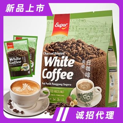 超級牌3合1榛果味炭燒白咖啡固體飲料