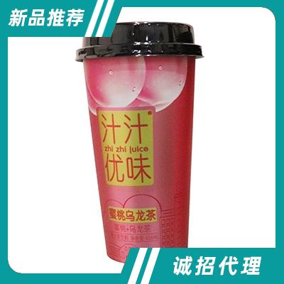 汁汁優味蜜桃烏龍果汁茶飲料438ml
