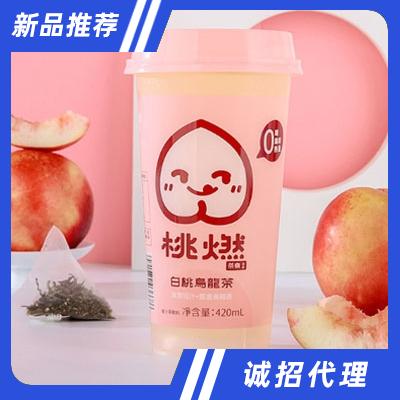 桃燃白桃烏龍茶420ml（杯）