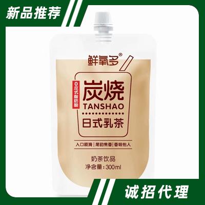 鮮氧多炭燒日式乳茶奶茶飲品300ml