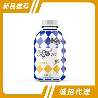 果分貝晃爆奶茶風味固體飲料經典紅豆味50g