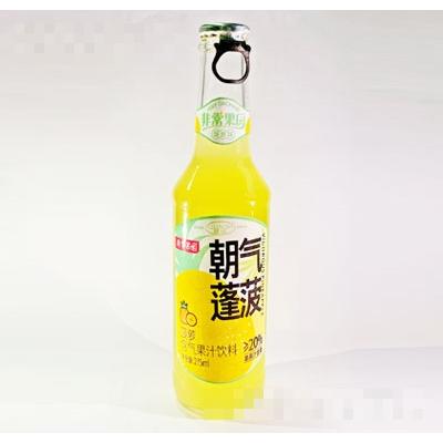 非常果園菠蘿含氣果汁飲料玻璃瓶果汁夏季飲品招商