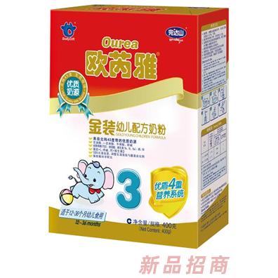 歐芮雅金裝幼兒配方奶粉盒裝400g