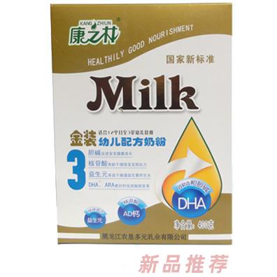 康之林金裝幼兒配方奶粉3段盒裝400g