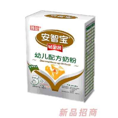 雅能安智寶鉆金裝幼兒配方奶粉400g3段