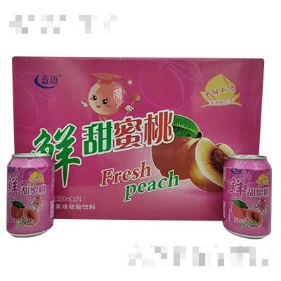 藍邁蜜桃碳酸飲料320mlx24罐