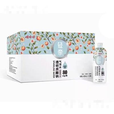 娃哈哈輕奈白桃味氣泡水400mlX15