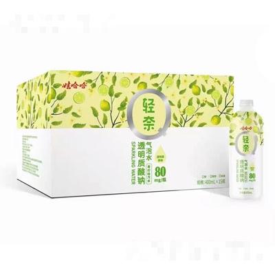 娃哈哈輕奈青檸味氣泡水400mlX15