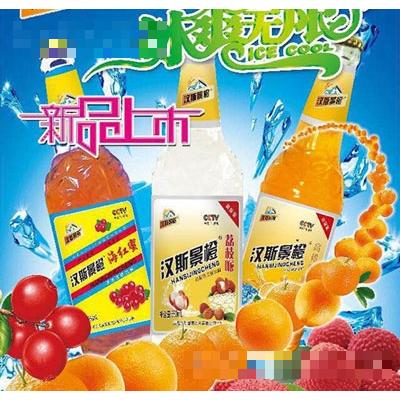 漢斯景橙荔枝派碳酸飲料瓶裝