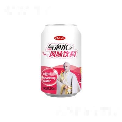娃哈哈氣泡水風味飲料白桃味罐330mlX24罐