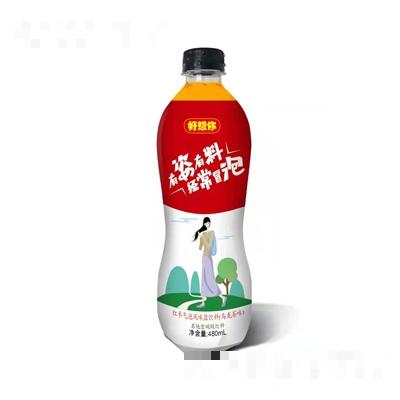 好想你泡泡棗茶紅棗氣泡風味鹽飲料（烏龍茶味）其他型碳酸飲料480毫升飲料招商