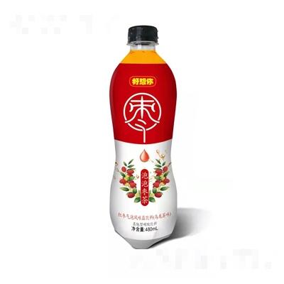 好想你泡泡棗茶紅棗氣泡風味鹽飲料（烏龍茶味）其他型碳酸飲料480ml飲料招商