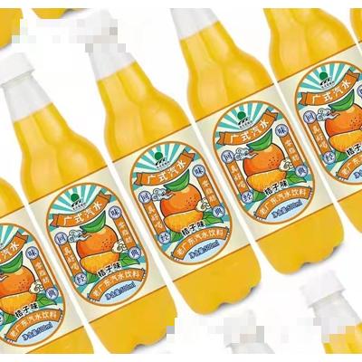 北大荒廣式汽水老廣東汽水飲料桔子味瓶裝500ml