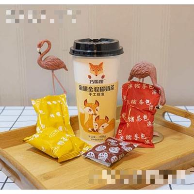 巧狐貍蜜桃金駿眉手工現泡奶茶