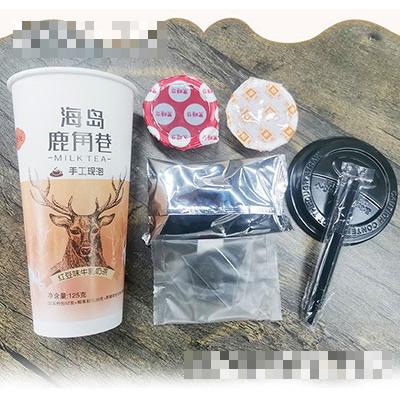 手工現泡紅豆牛乳奶茶
