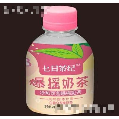 七日茶紀爆搖奶茶白桃烏龍味60g