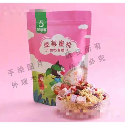 五谷膳宴草莓蜜桃酸奶麥脆