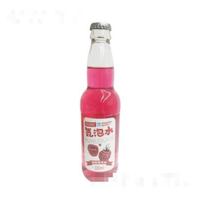 譽湖泉氣泡水樹莓味瓶裝330ml