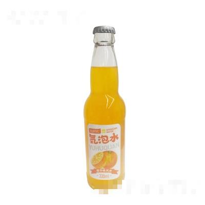 譽湖泉氣泡水橙子味汽水瓶裝330ml