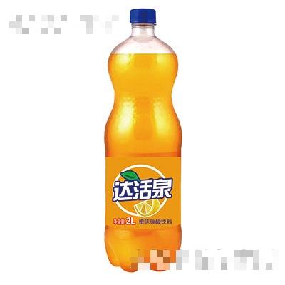 達活泉橙味碳酸飲料2L