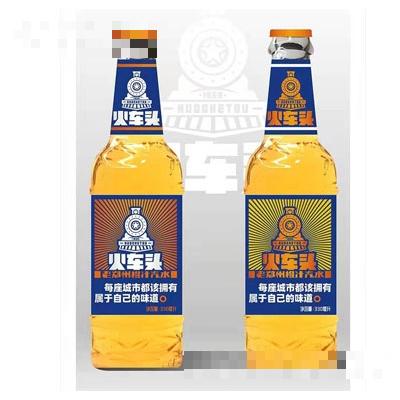 火車頭老鄭州橙汁汽水330ml（瓶子）